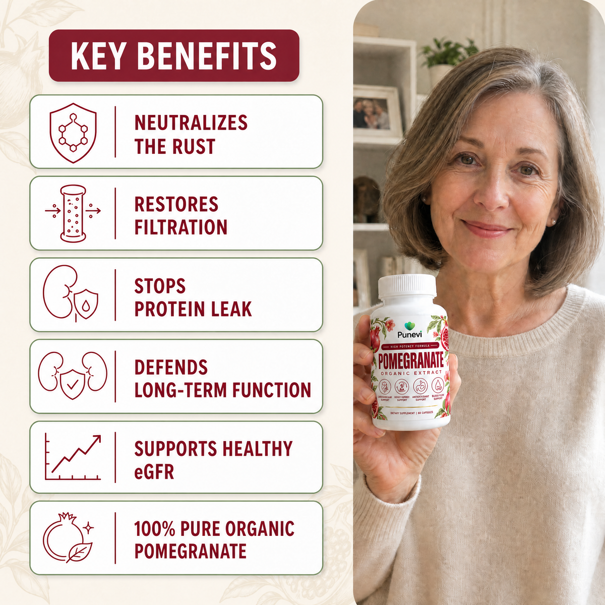 Organic Pomegranate Extract Capsules Kd